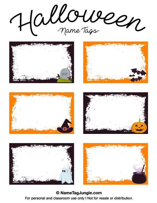 Template Free Printable Halloween Gift Tags