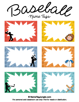 Free Printable Sports Name Tags