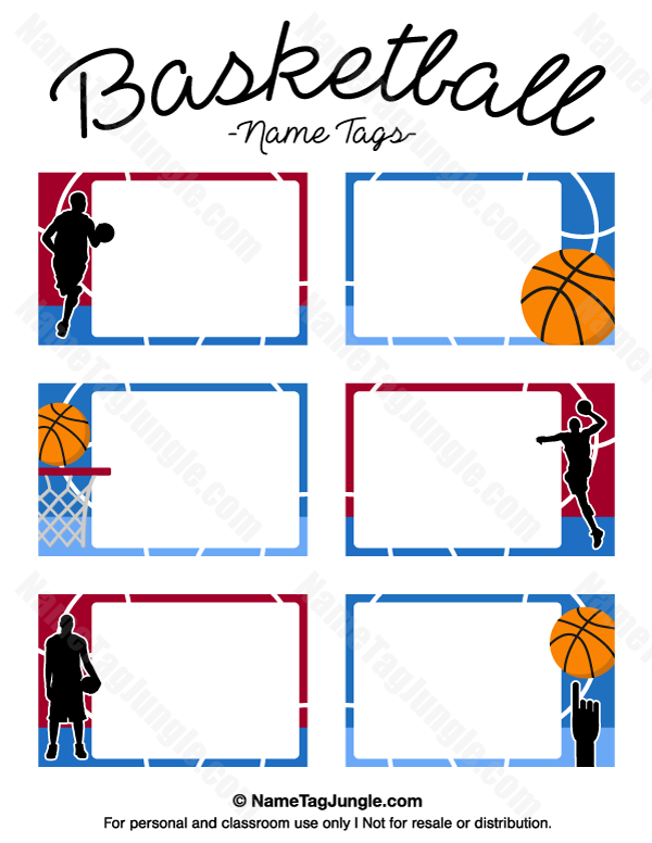 Free Printable Basketball Tags Printable Word Searches