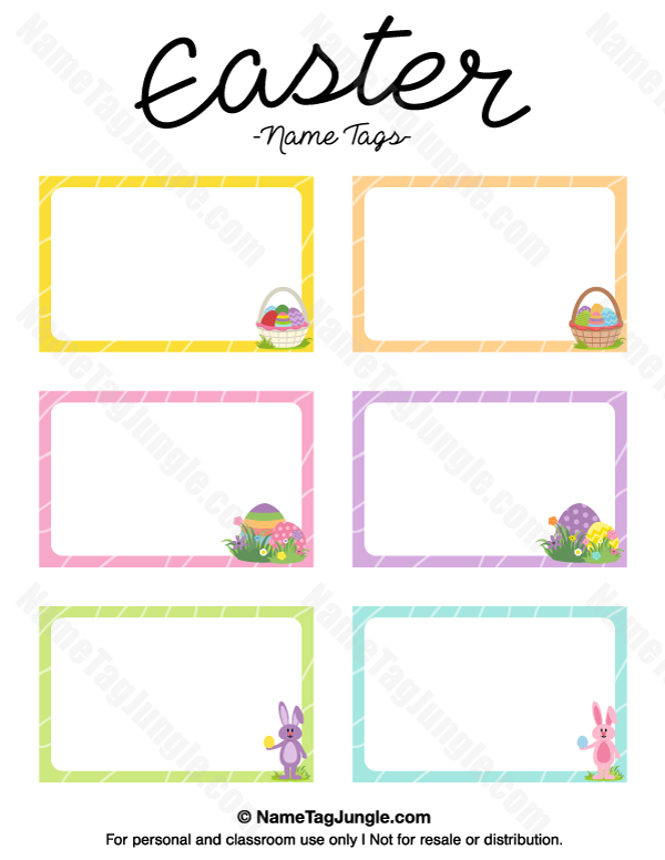 Easter Name Tags