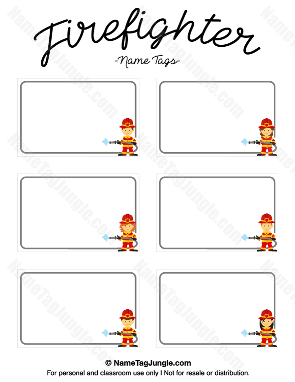 Firefighter Name Tags