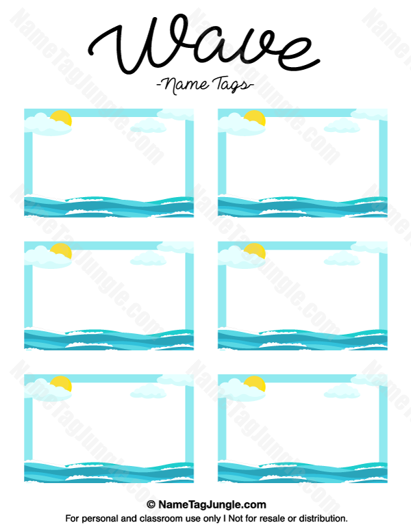 Wave Name Tags